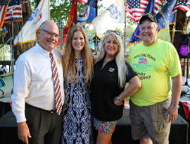 Dave Bechtel, Brianna Hold Jill Fewell & Don Hawkins