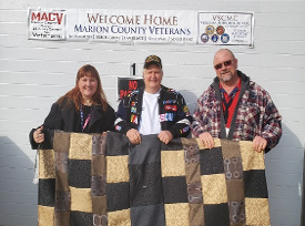 IN Department of Corrections delivers blankets made by the inmates for the homeless