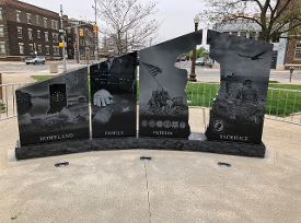 Gold Star Families Memorial - back side