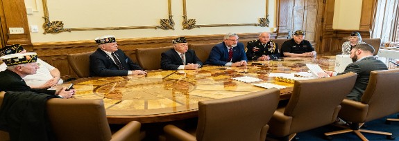 Bill signing at Governors Holcomb's office