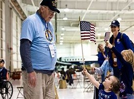 Child Holding Flag